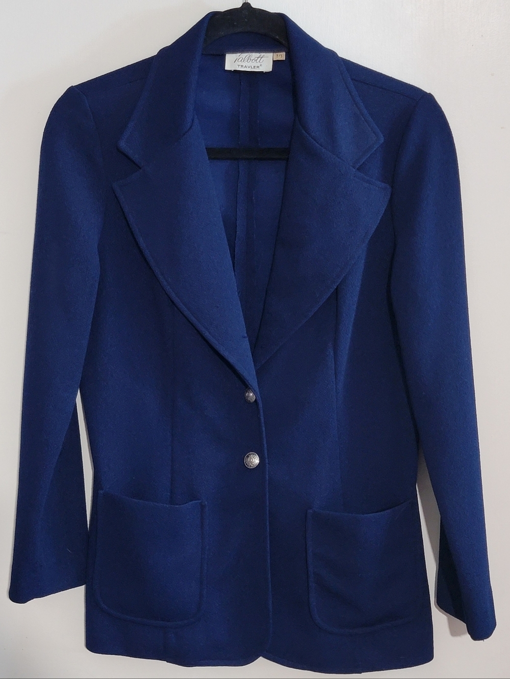 Vintage 70's Women's Royal Blue Tailored Blazer Jacket